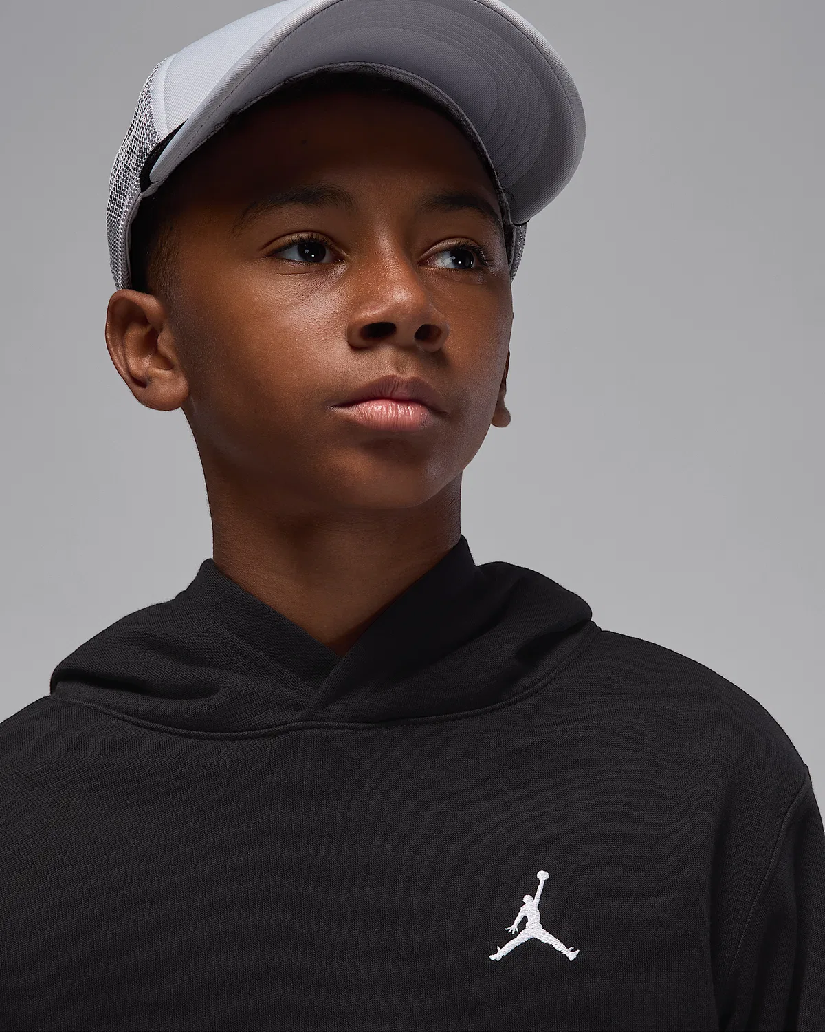 Детская толстовка Jordan Brooklyn Fleece, Black — фото 3