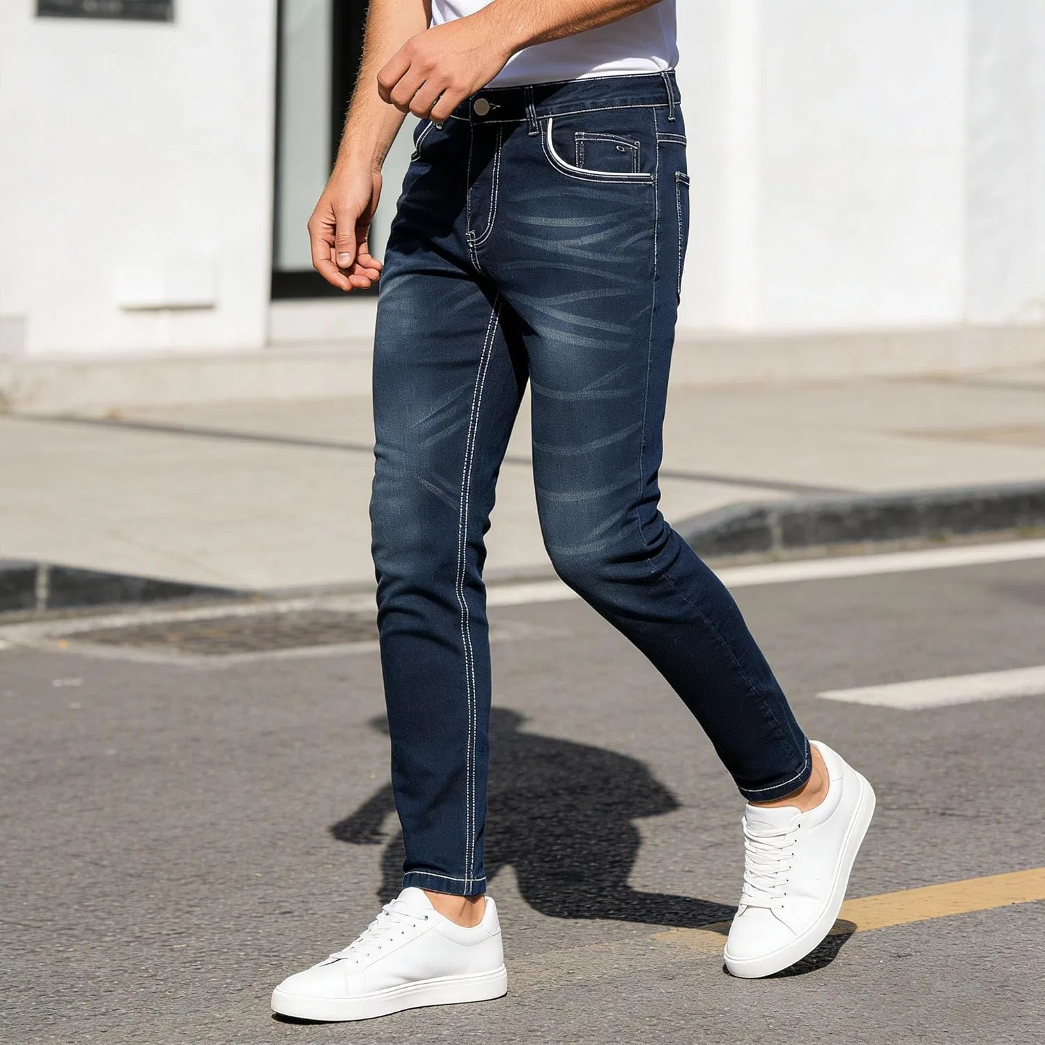 Джинсы, Relaxed Fit, Dark Blue — фото 2
