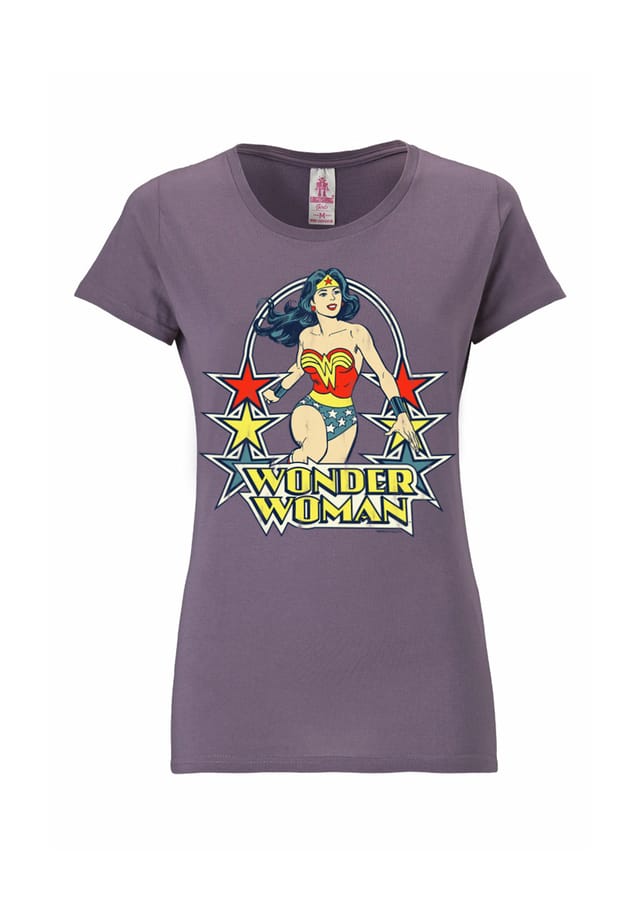 

Новая женская футболка dc - wonder woman - звезды Logoshirt, лавандовый