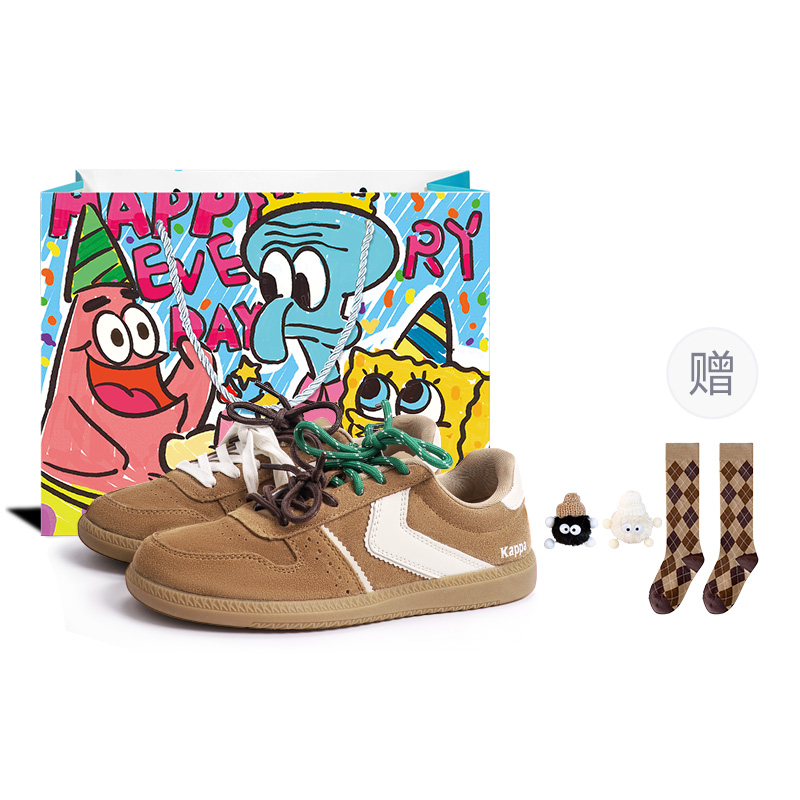 

Back to Back German Army Trainers Slip Resistant Abrasion Resistant Low top Skateboard Shoes Unisex Chestnut Kappa, chestnut (cartoon limited set)