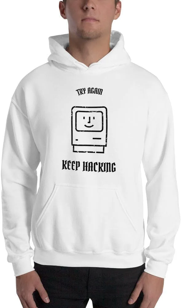 generic Keep hacking - худи с черным принтом — фото 4