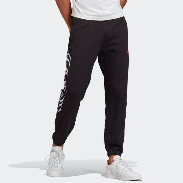 Спортивные штаны adidas originals Torsion Sp Logo Printing Running Sports Long Pants Black, черный — фото 3