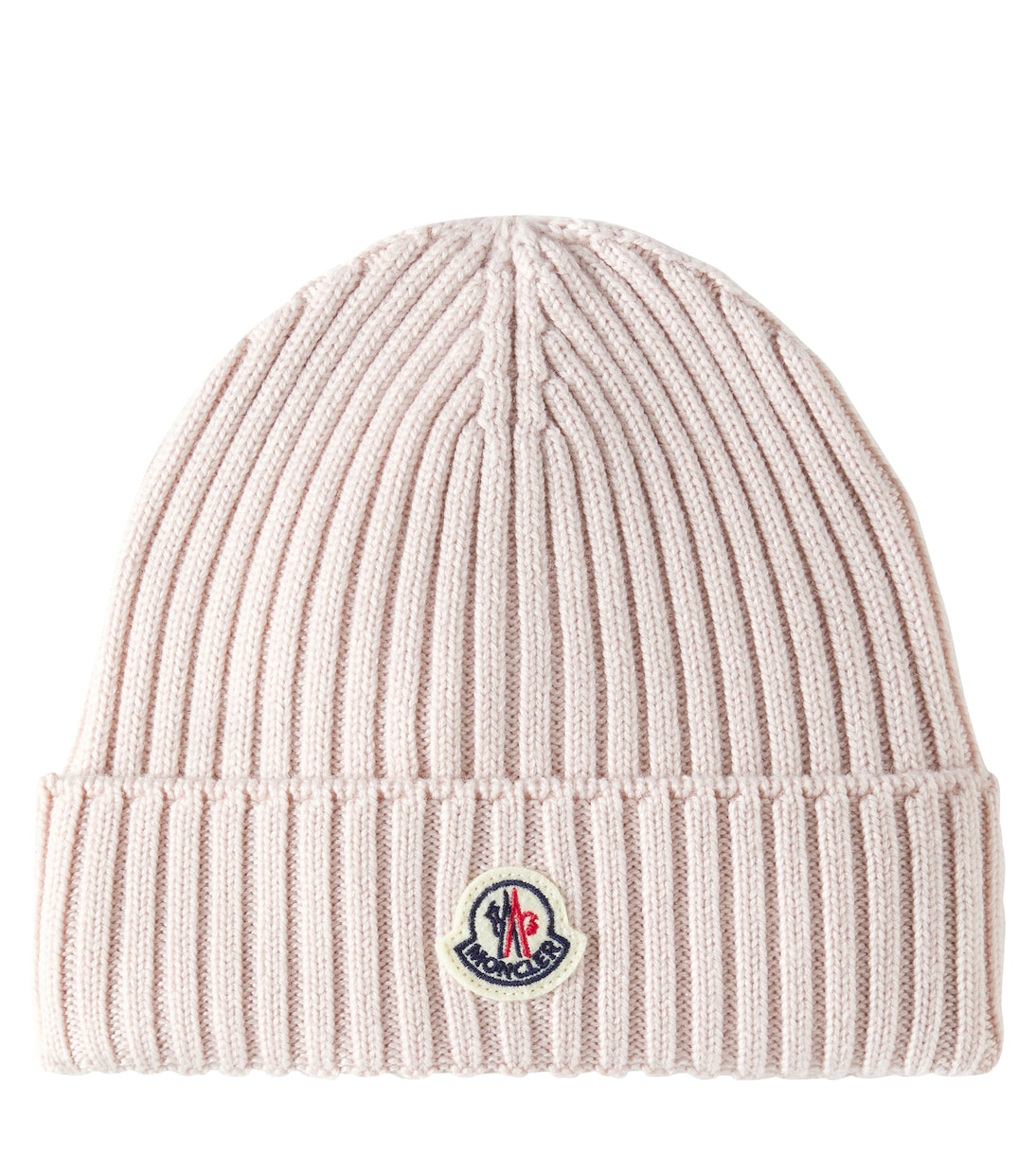 

Рельефная шапка из чистой шерсти Moncler Enfant, розовый