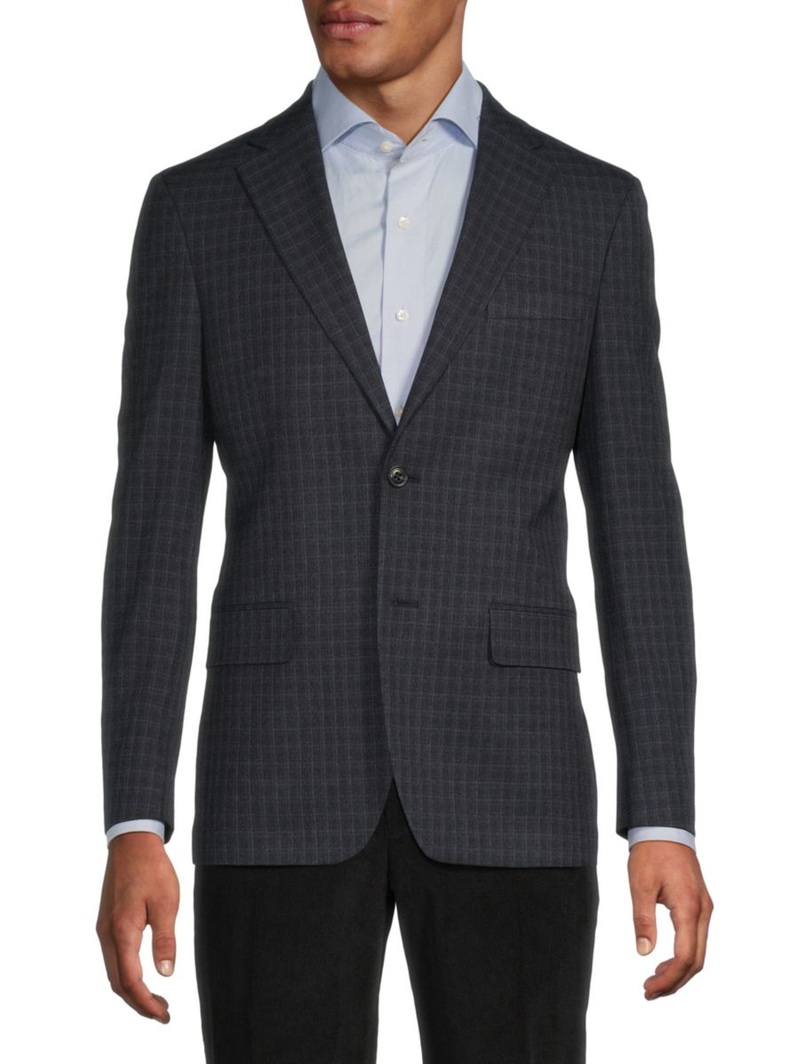 

Блейзер Mini Grid Modern-Fit Tommy Hilfiger, цвет Navy Light Blue