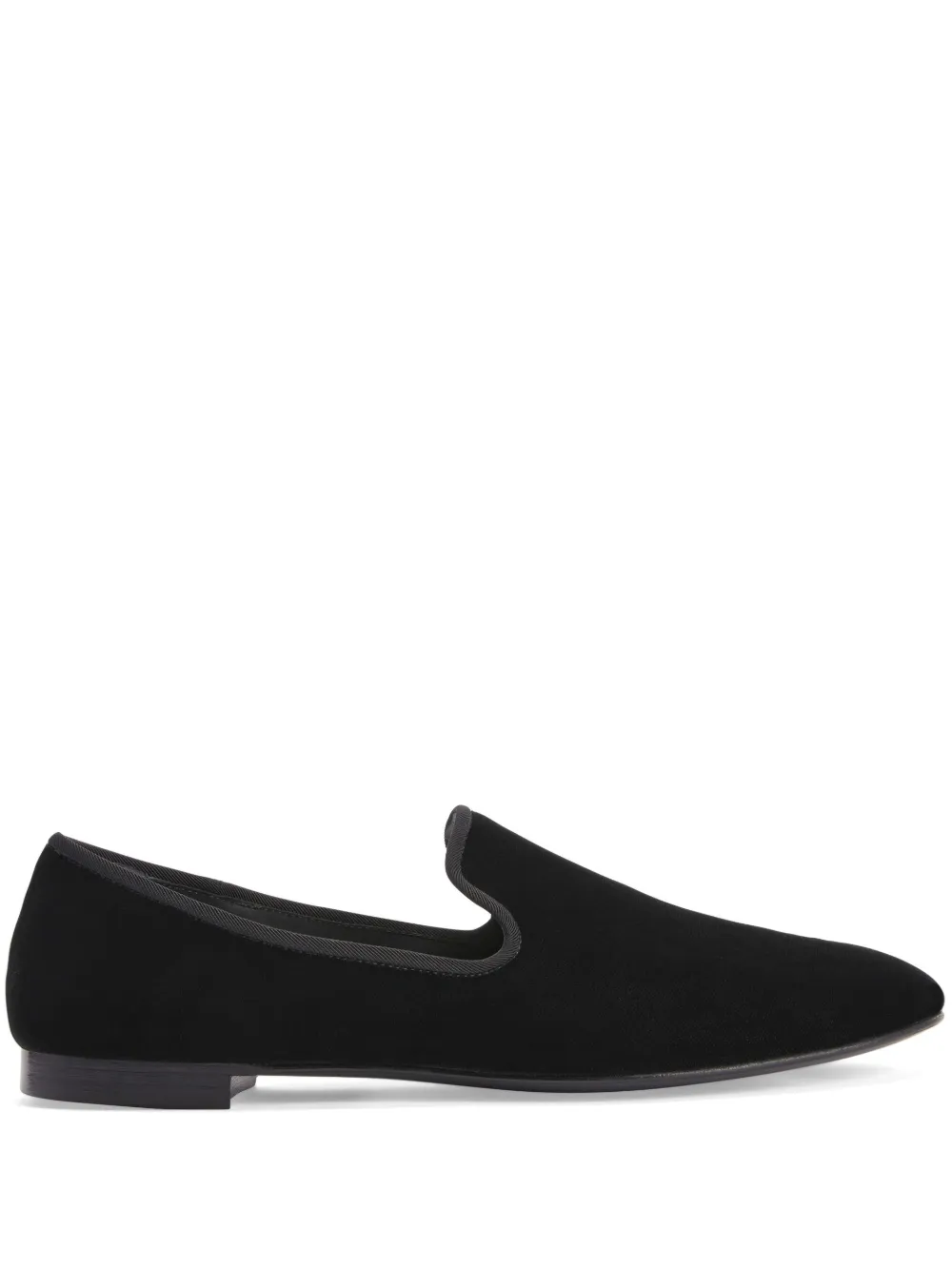 

Бархатные лоферы Seymour Giuseppe Zanotti, черный