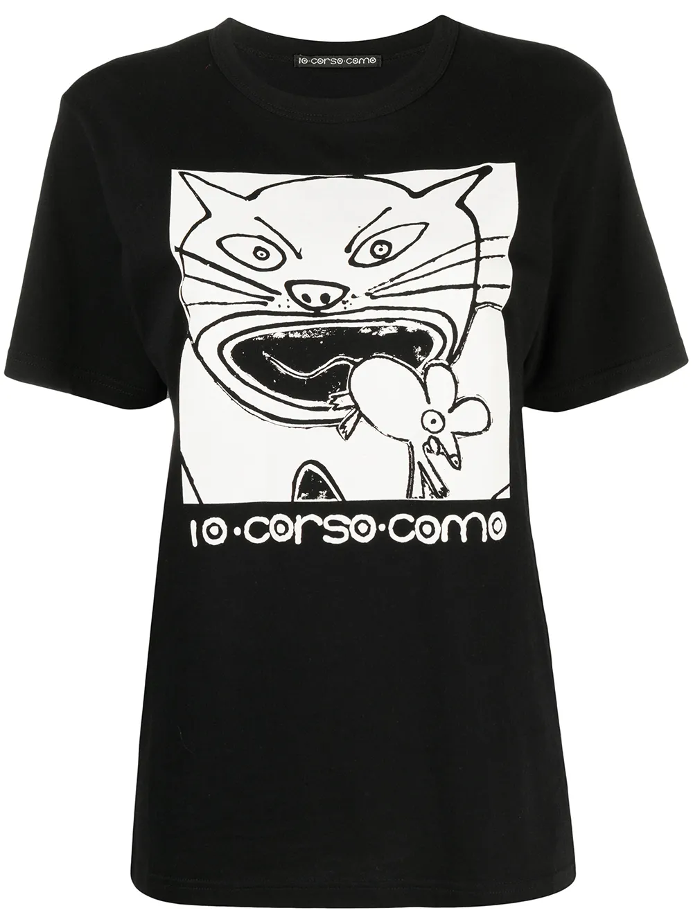 

Футболка с принтом 10 CORSO COMO, черный