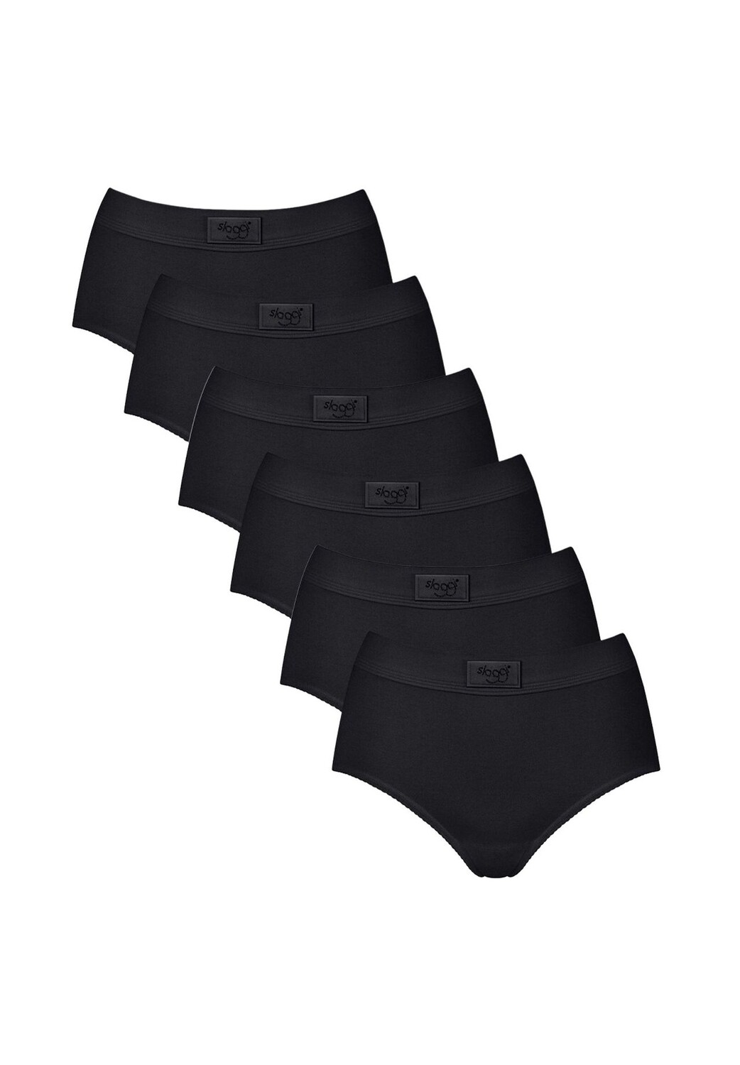 

Трусы макси, набор из 6 шт., Double Comfort sloggi, черный