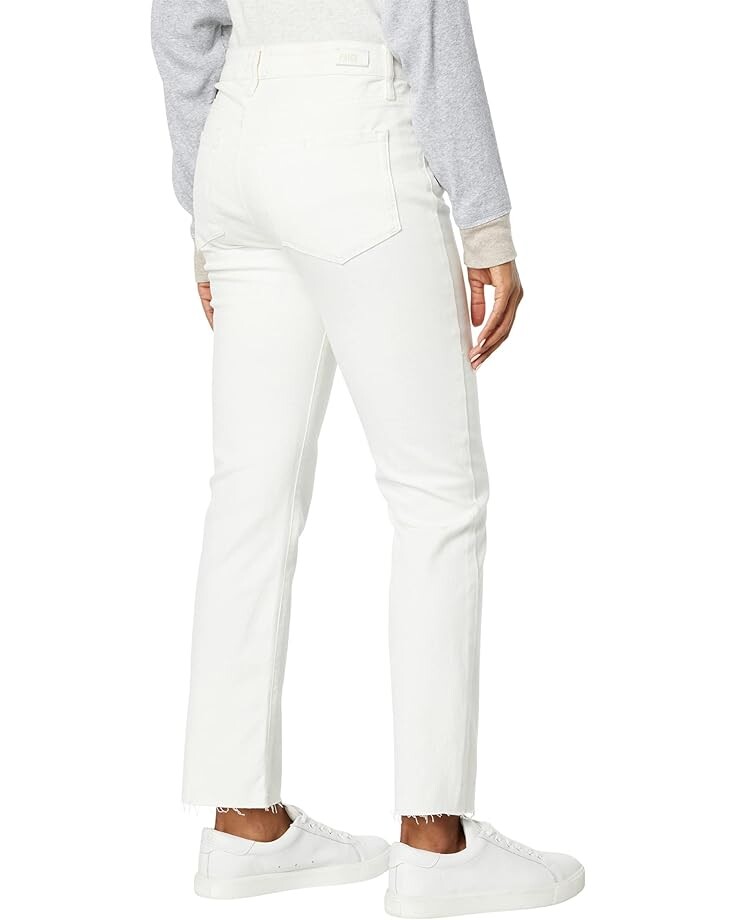 

Джинсы Paige High-Rise Edgemont Straight w/ Raw Hem in Gold Coast, цвет Gold Coast