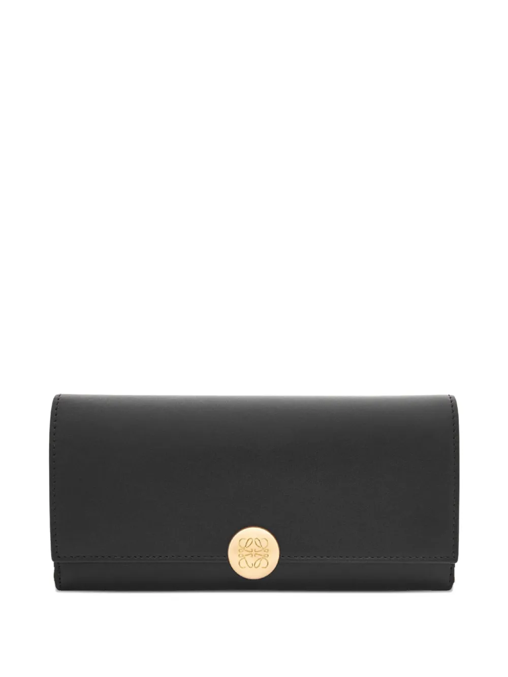 

Кожаный кошелек с логотипом Loewe, черный