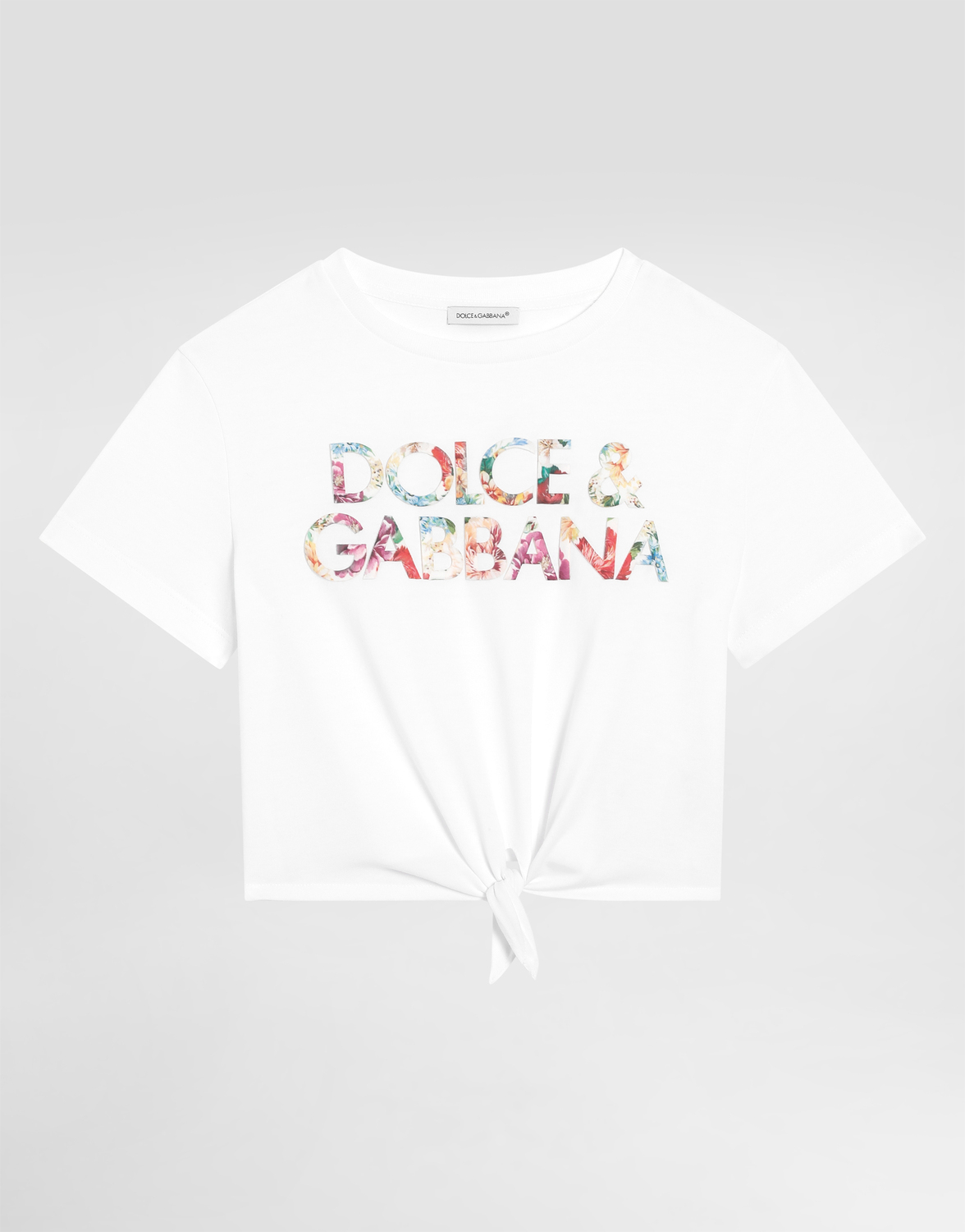 Футболка с короткими рукавами с принтом Dolce&Gabbana, белый