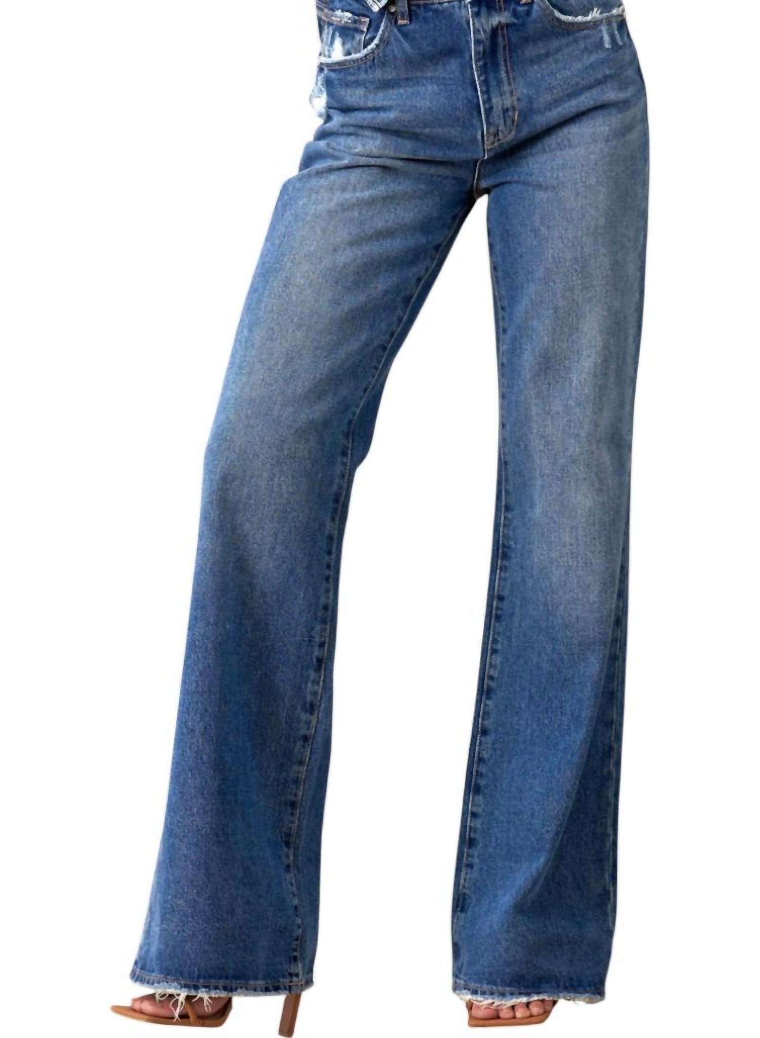 

Свободные брюки Boot Cut с высокой посадкой в ​​винтажном стиле Insane Gene, цвет medium vintage