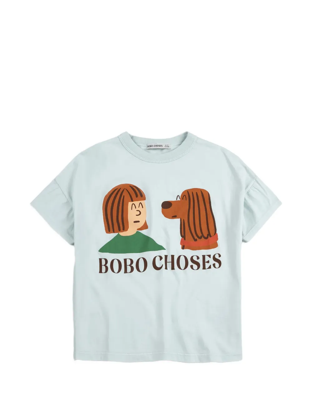 

Футболка с короткими рукавами и принтом Bobo Choses, синий