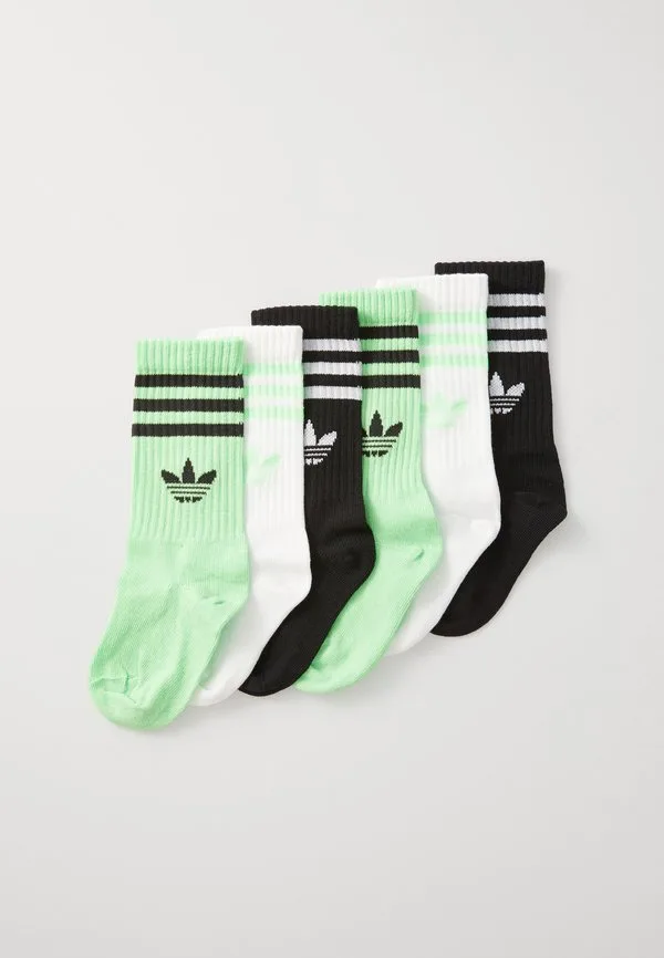 3S crew s 6p k носки Adidas Originals, Black/White/Lime Burst