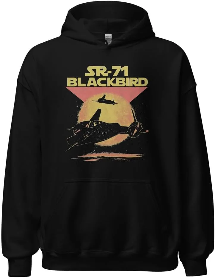 Толстовка SR-71 Blackbird — винтажный дизайн с закатом