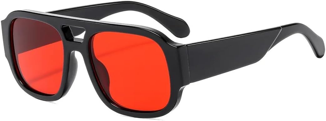 

Солнцезащитные очки с защитой от УФ-излучения UV400 | Двойной градиентный леопардовый принт | Линзы конфетных цветов | Для женщин и мужчин | Для занятий спортом на открытом воздухе и вождения DSVIGF, Black Red