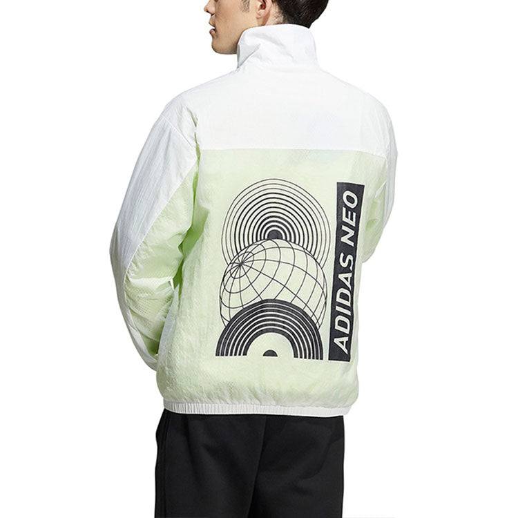 Куртка Men's adidas neo Stand Collar Colorblock Zipper Jacket Autumn Colorblock HD4627 — фото 3