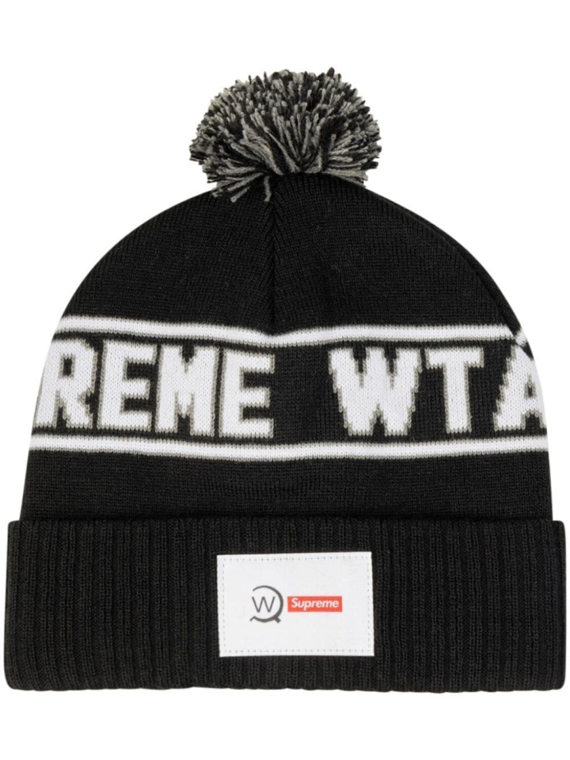 

Supreme шапка бини из коллаборации с WTAPS, черный
