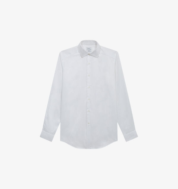 

Рубашка Remote slim fit из хлопка Reiss, белый