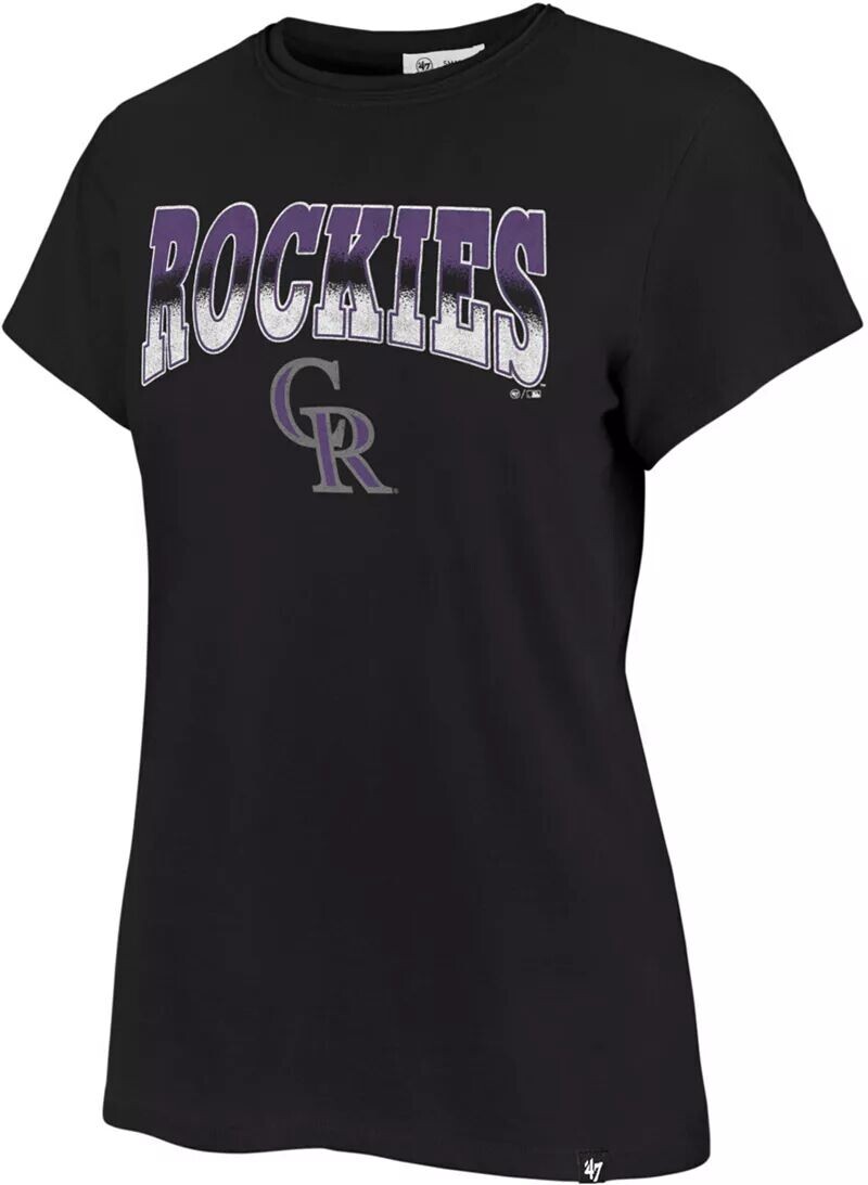 

Женская футболка Colorado Rockies Black Undertone Franklin '47