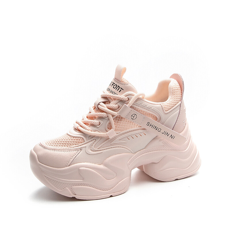 

Кроссовки Shoe cabinet floral language Chunky Sneakers Women's Low-top, розовый
