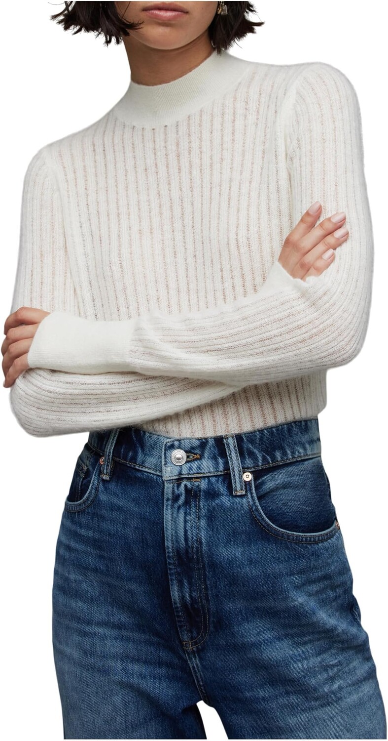 

Свитер Abi Roll Neck AllSaints, цвет Chalk White