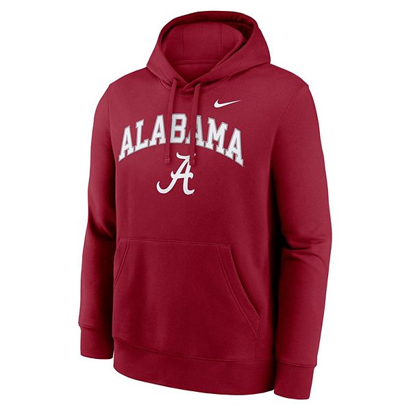 Мужской красный худи Alabama Crimson Tide Club Fleece Arch Nike — фото 3
