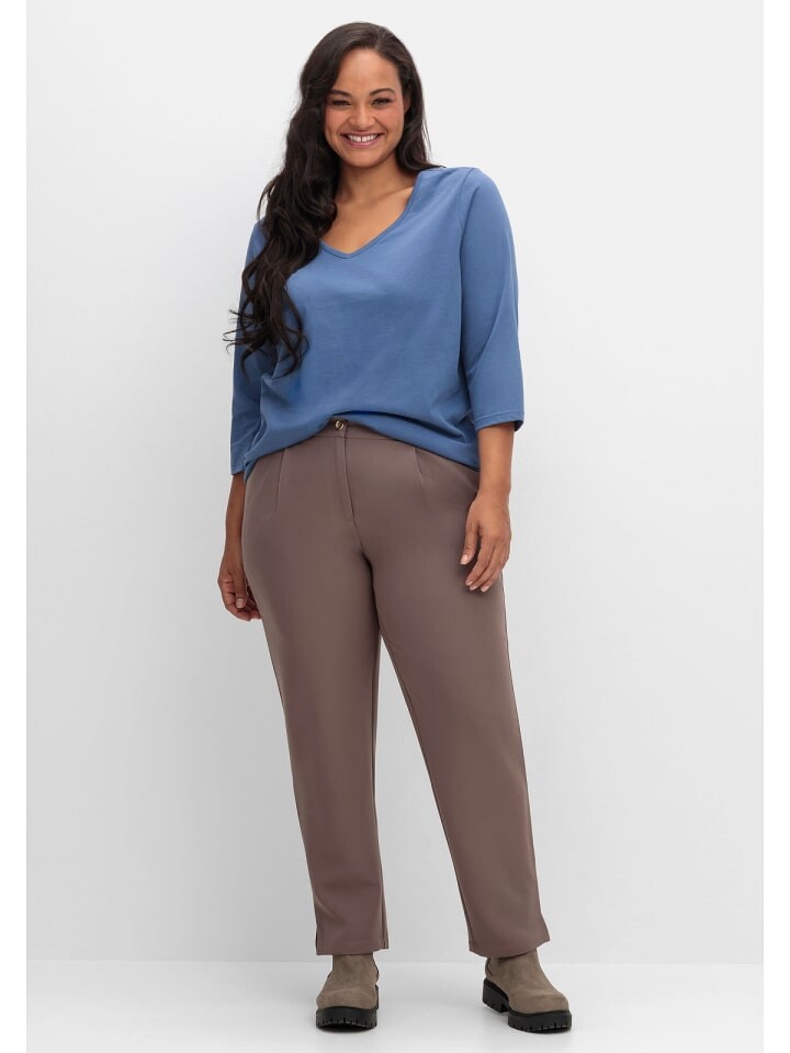 

Тканевые брюки sheego Gerade Hose, цвет dunkeltaupe