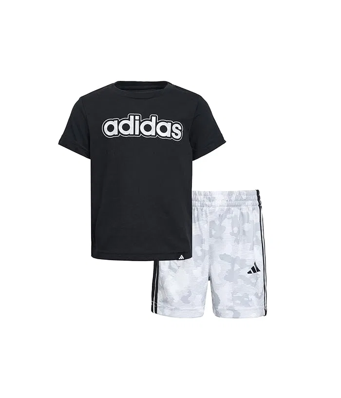 Детский комплект с камуфляжным принтом Adidas Kids, Black Adi