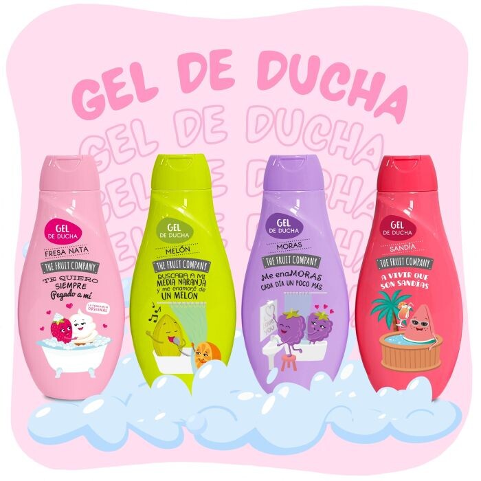 

Гель для душа Gel de Ducha Fresa y Nata The Fruit Company, 600 ml