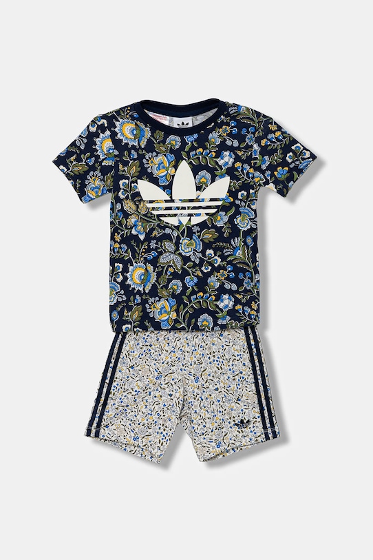 

Детский хлопковый комплект Adidas Originals, темно-синий