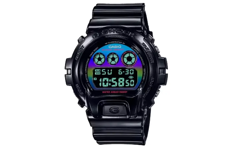 

CASIO Часы Men G-SQUAD Series 50mm Blue Watch DW-6900RGB-1, Black