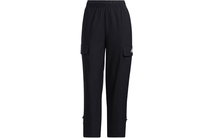 

Трикотажные спортивные штаны женские черные Adidas