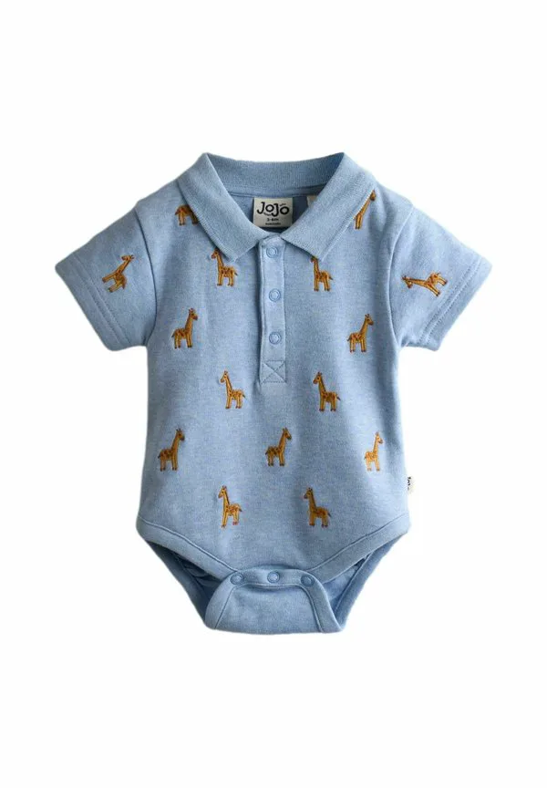 Поло стандартного кроя с вышивкой Jojo Maman Bébé, Light Natural