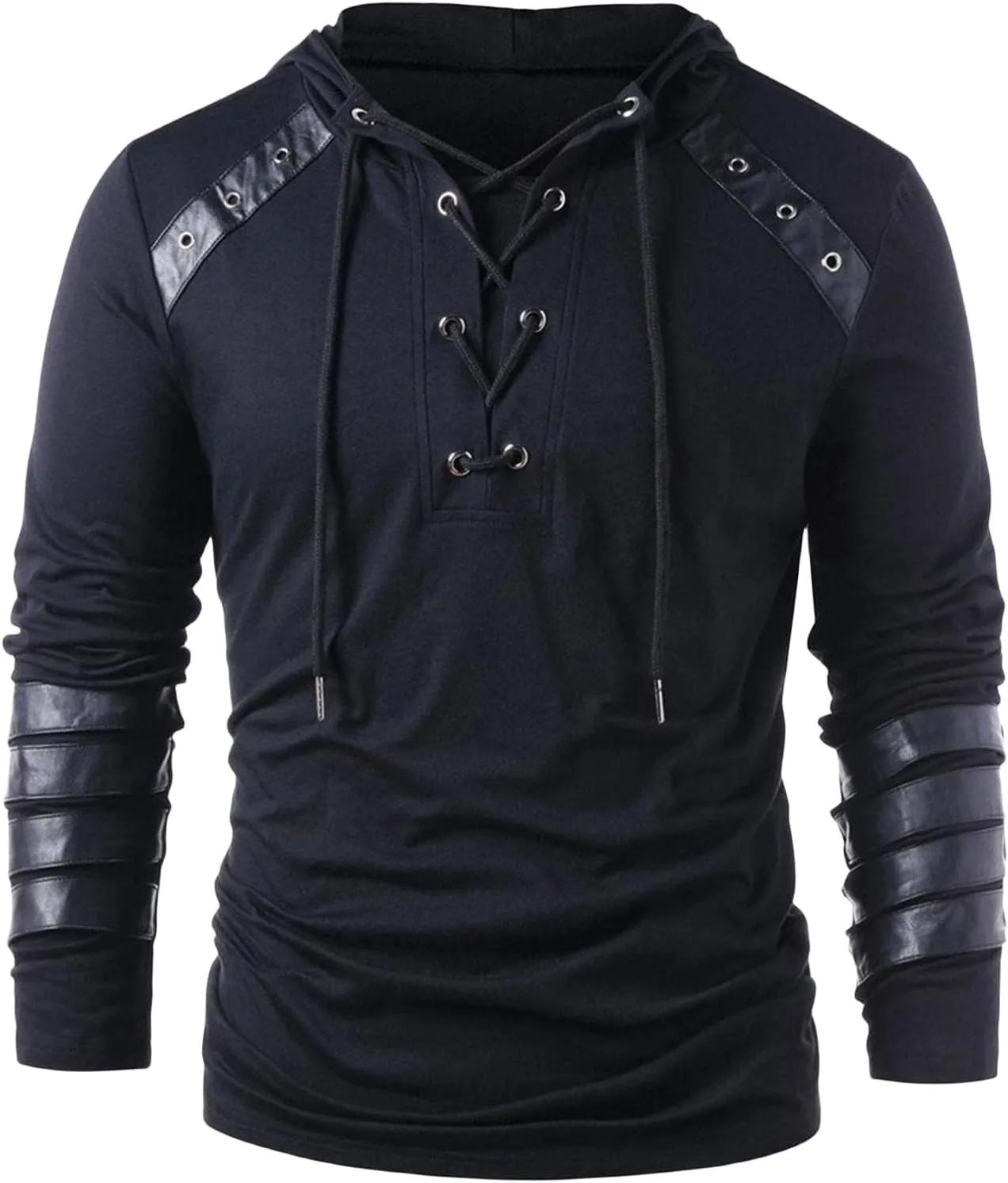 

Мужской худи с кружевной шнуровкой Knight