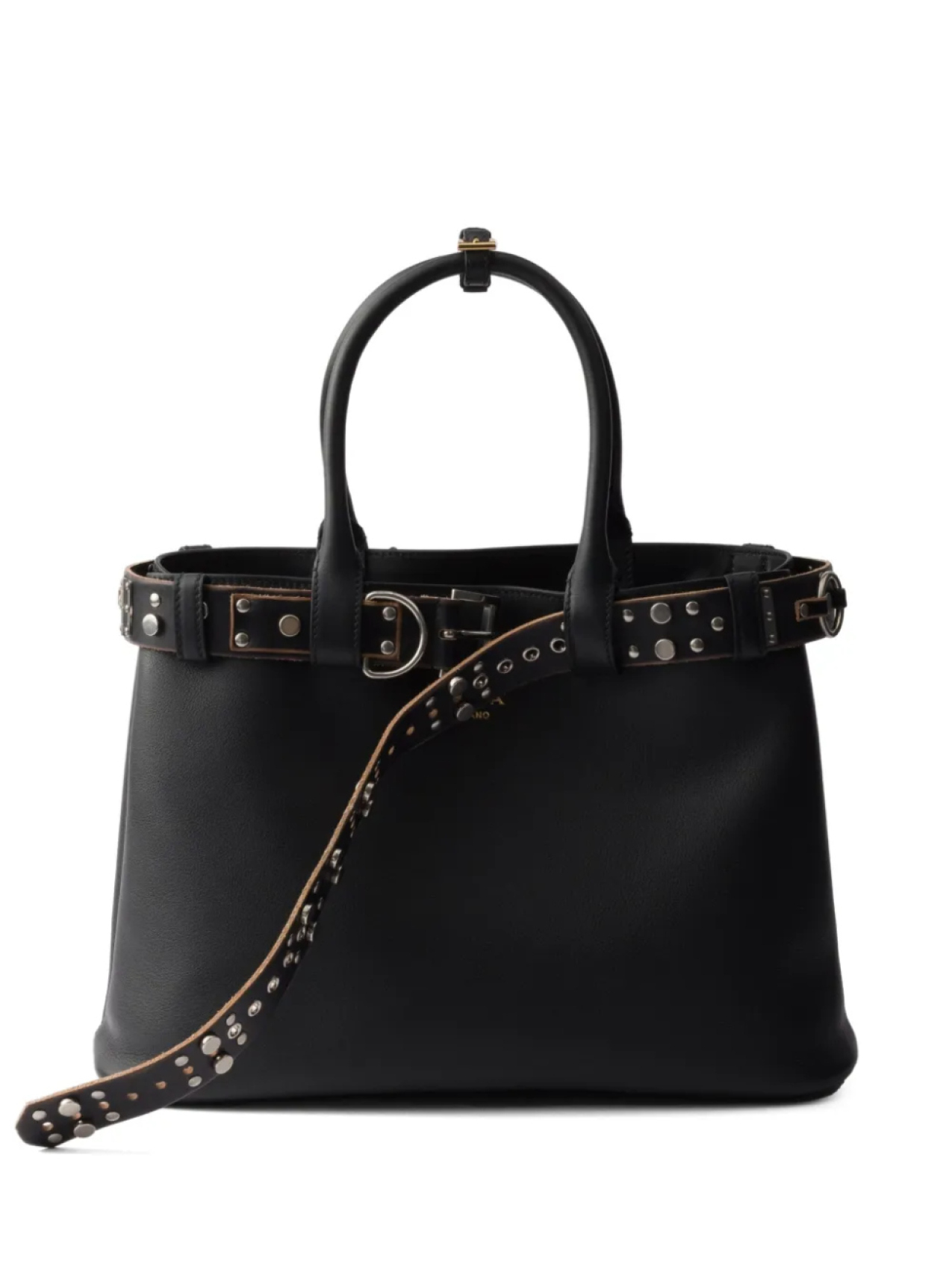 

Prada сумка-тоут с пряжкой, черный