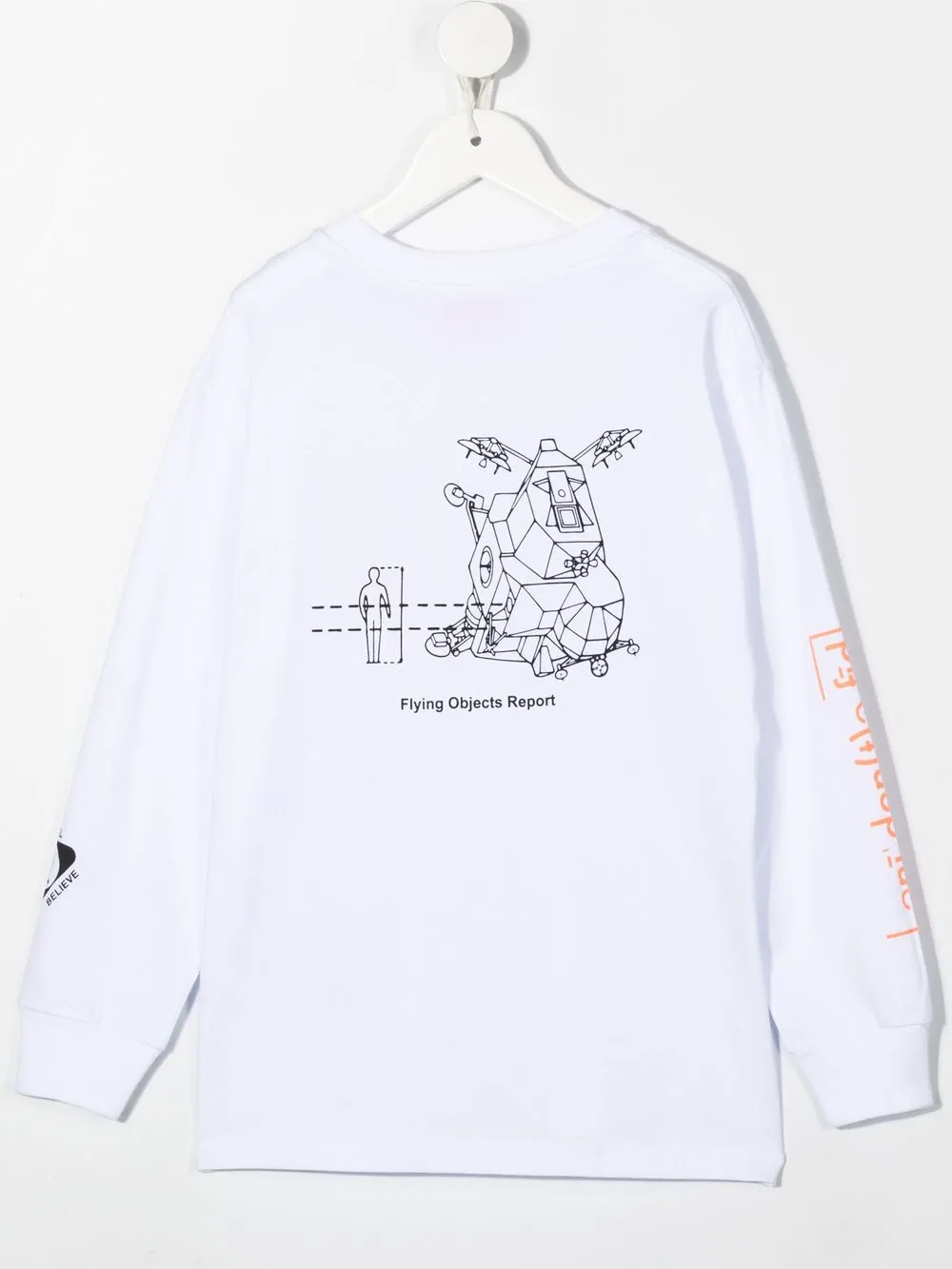 Футболка UFO с графичным принтом Diesel Kids, белый — фото 2