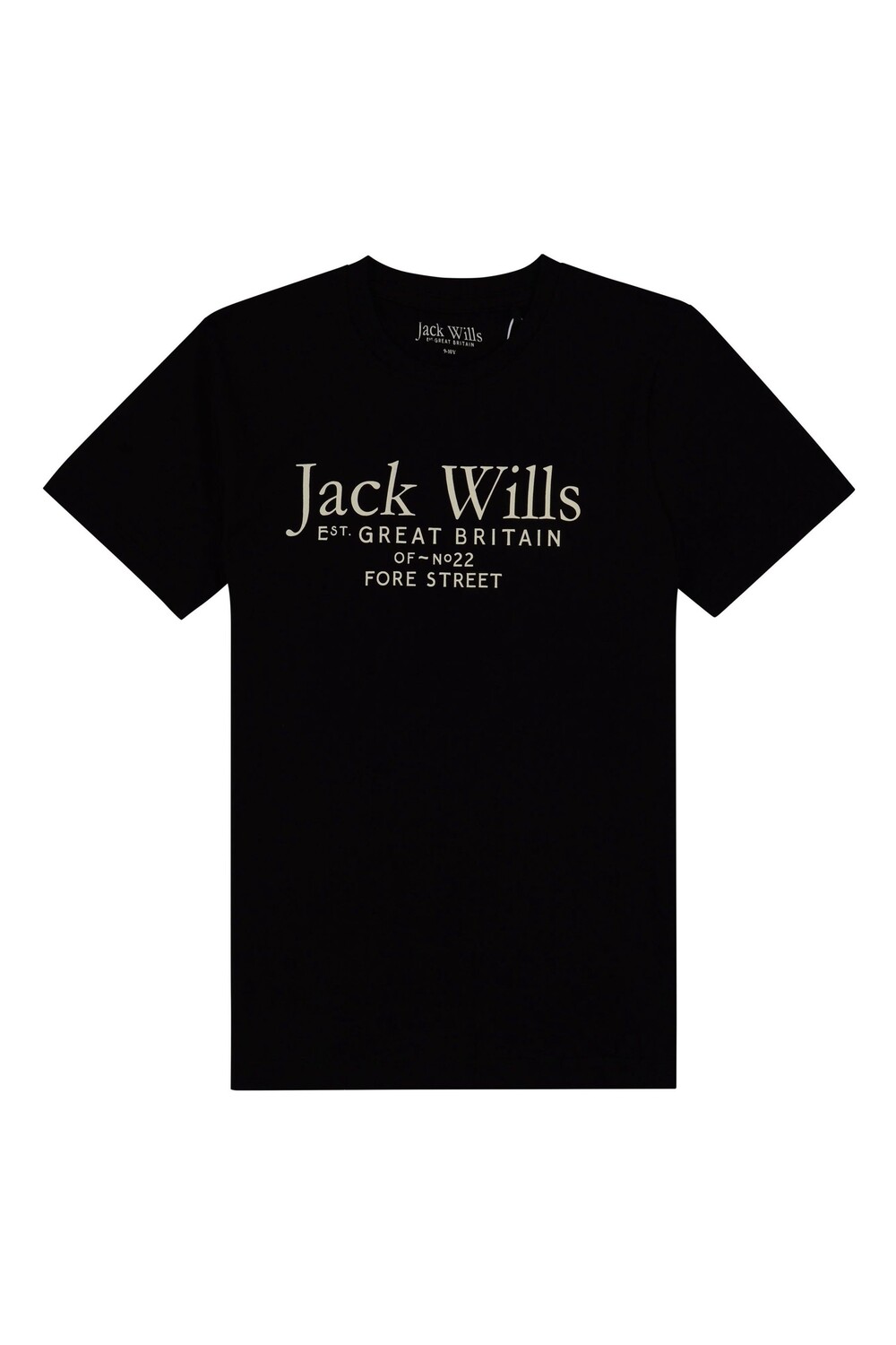 

Черная футболка с надписью Jack Wills, черный