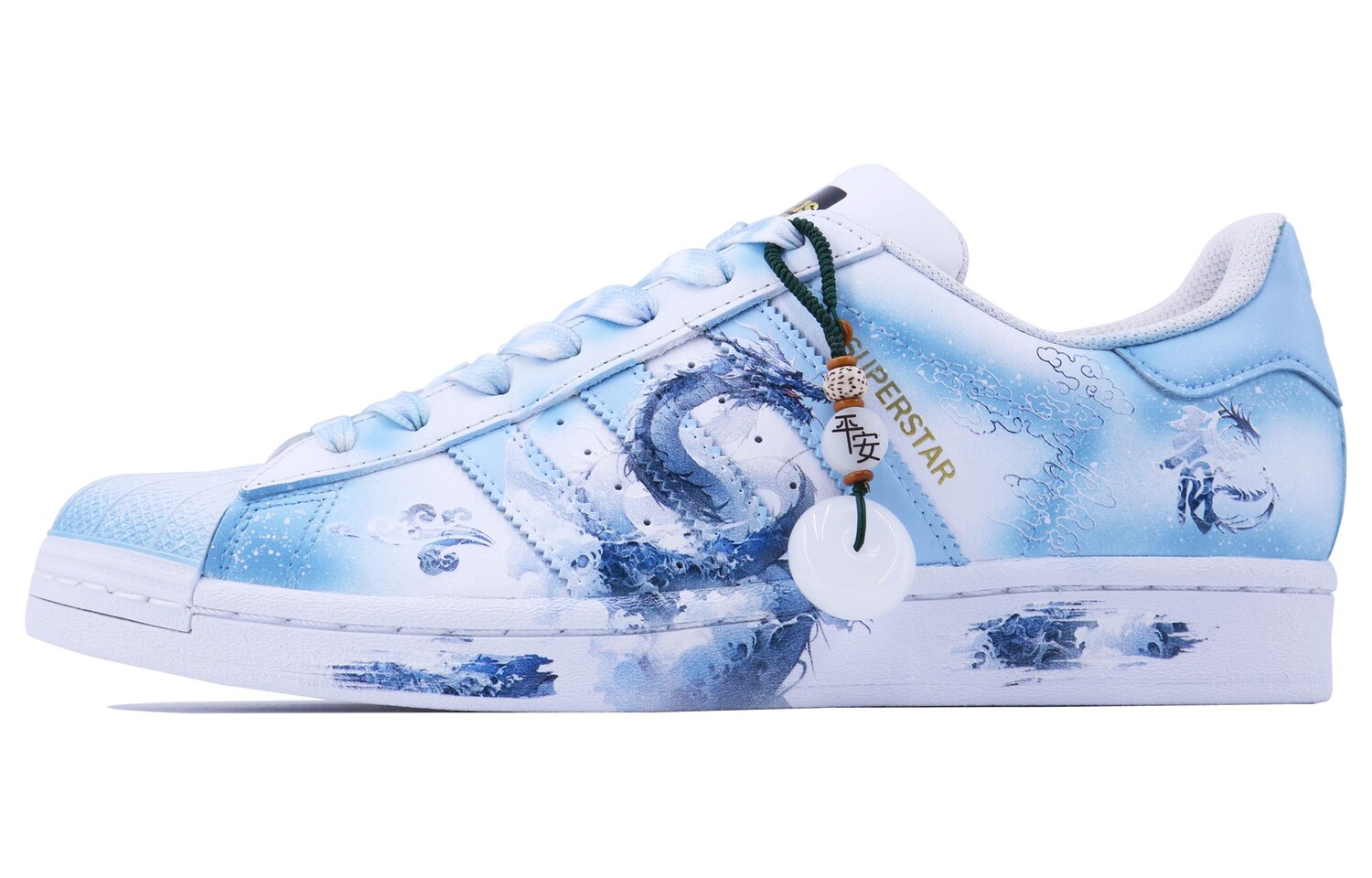 

Кроссовки adidas originals Superstar Skateboarding Shoes Unisex Low-top Blue, белый