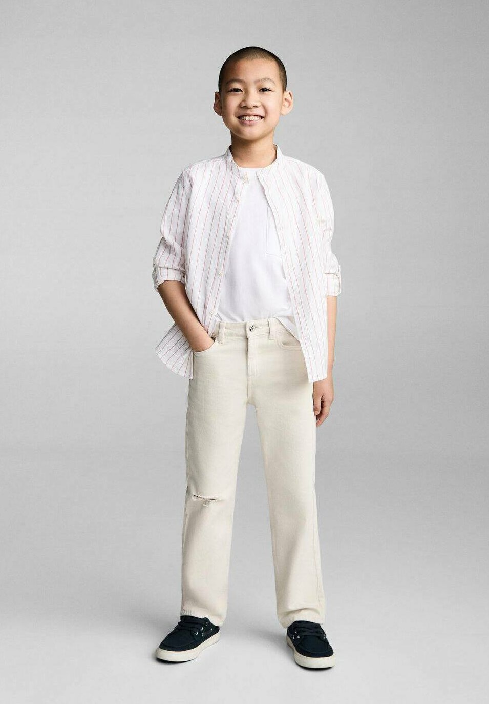 

Рубашка FORMA Mango Kids, цвет Orange Foncé