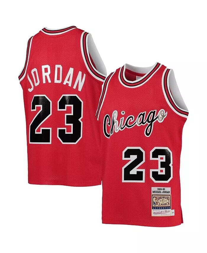 

Аутентичная майка Big Boys Майкла Джордана Red Chicago Bulls 1984-85 гг Mitchell & Ness