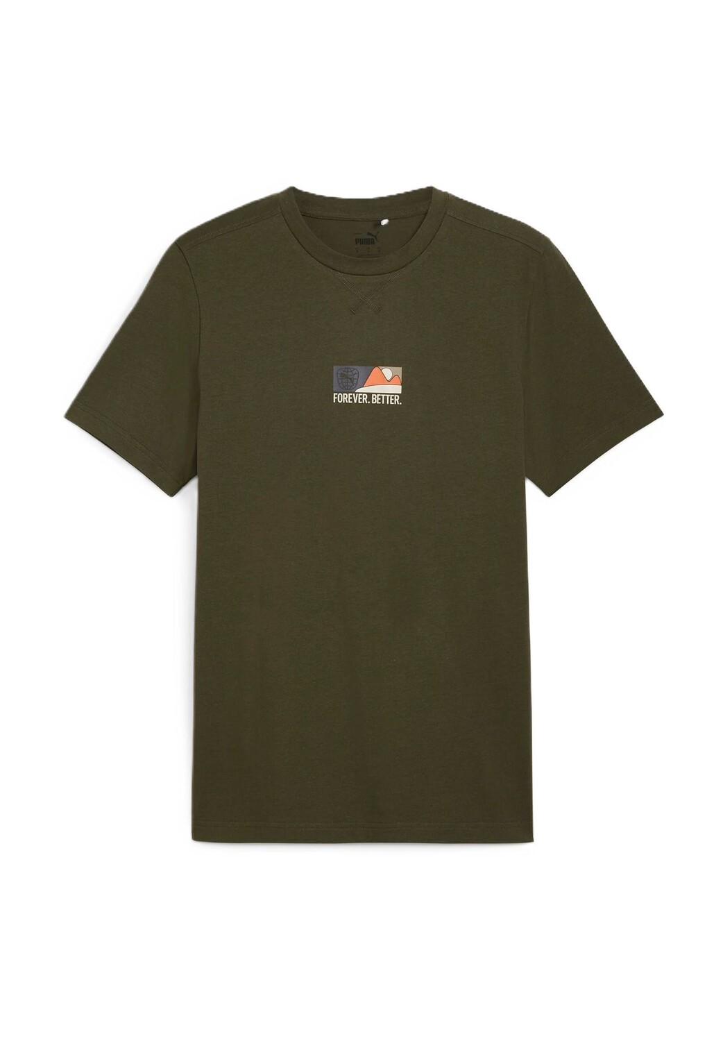 

Мужская хлопковая футболка Better Sportswear PUMA, цвет 70 Dark Olive
