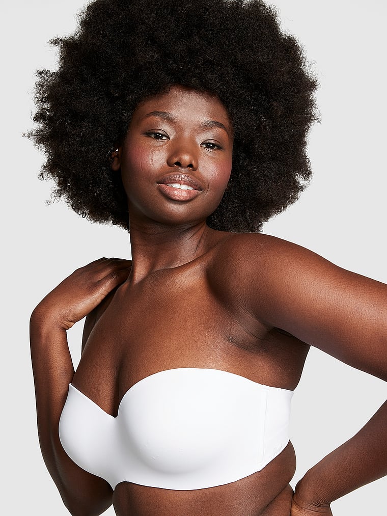 

Носите везде бюстгальтер пуш-ап без бретелек Pink Wear Everywhere, smooth white