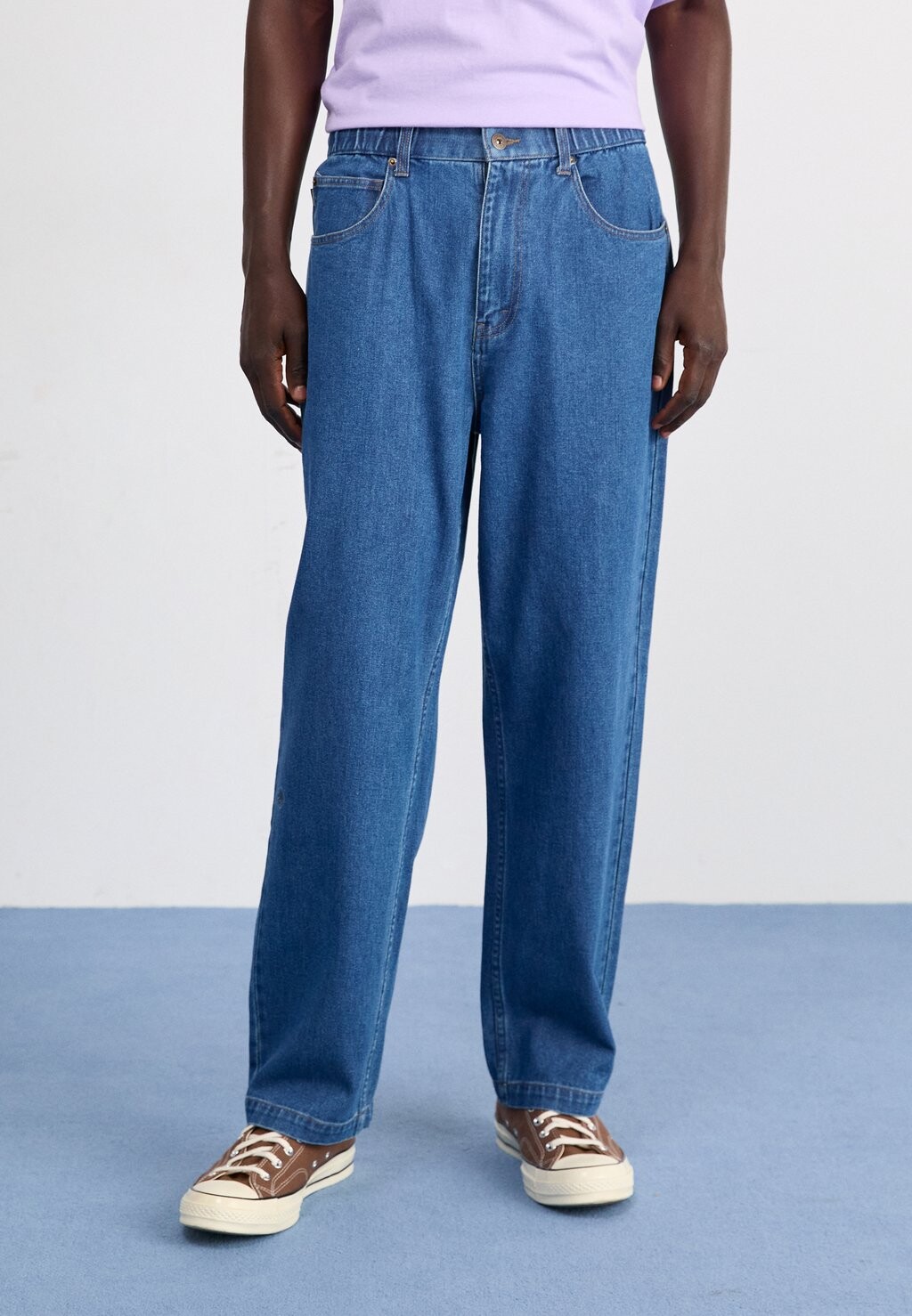 

Джинсы свободного кроя OPEN HEM BAGGY PANT Converse, светло-голубой деним