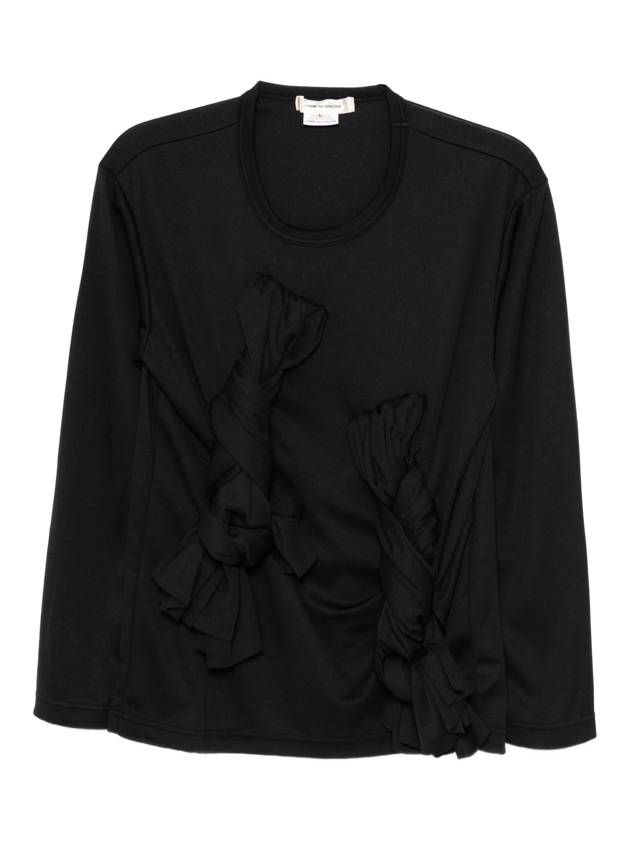 

Топ с узлом спереди Comme Des Garçons, черный