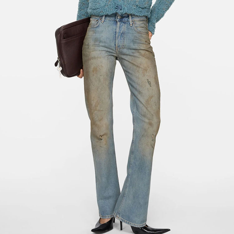 Женские джинсы Acne Studios SS26, синий