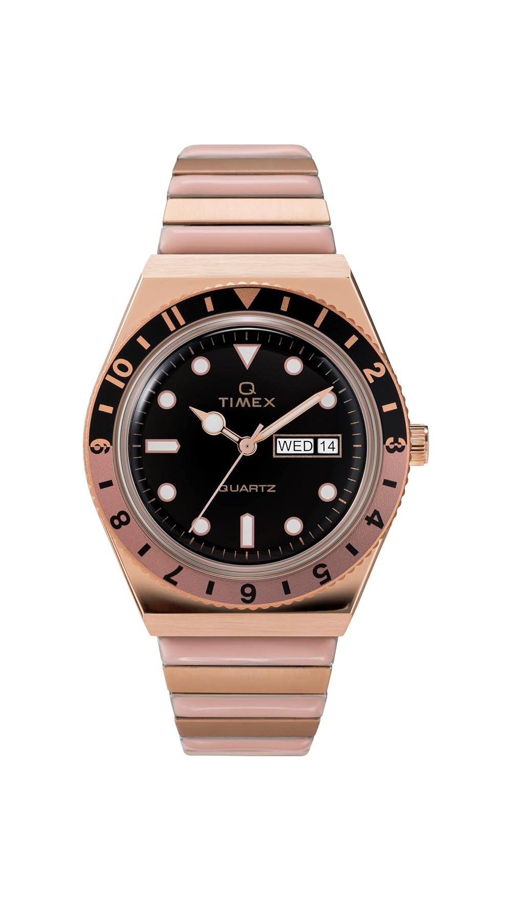 

Timex Q Diver Reissue Расширение Женские часы, золотой