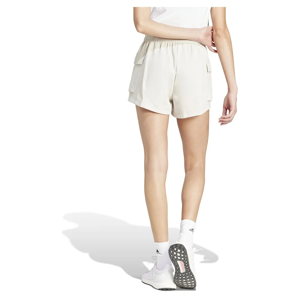 Шорты adidas Essentials Small Logo French Terry cargo, белый — фото 2