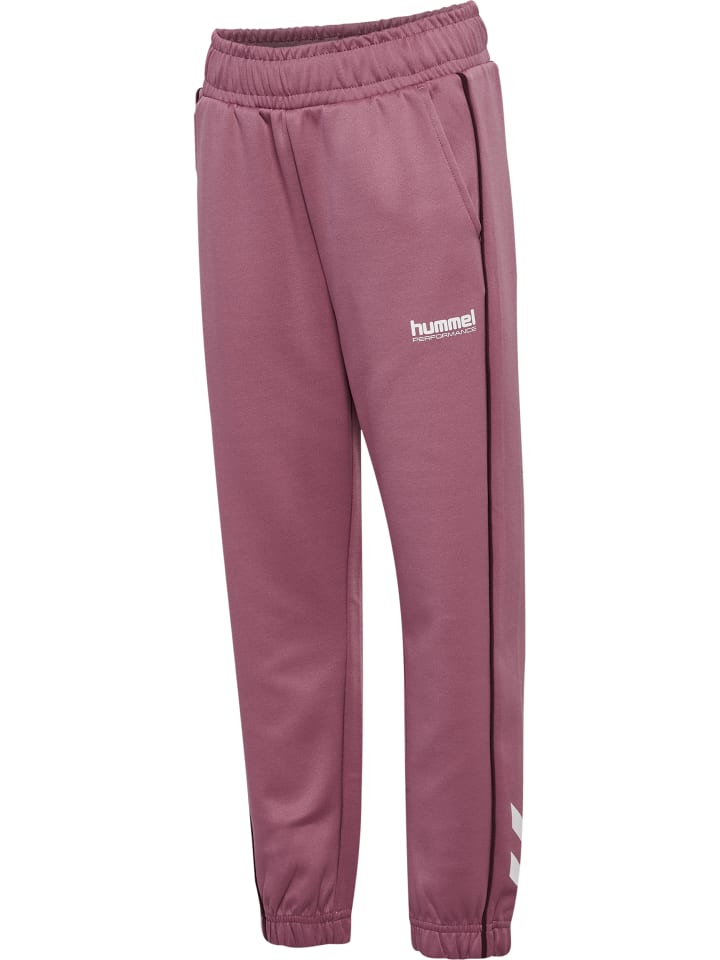 Брюки Hummel с регулируемой талией Hmljr Interlock Kids в цвете WISTFUL MAUVE Hummel — фото 4