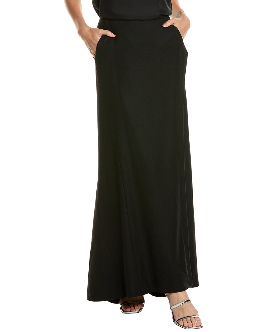 

Юбка макси из смесовой шерсти Alberta Ferretti, черный
