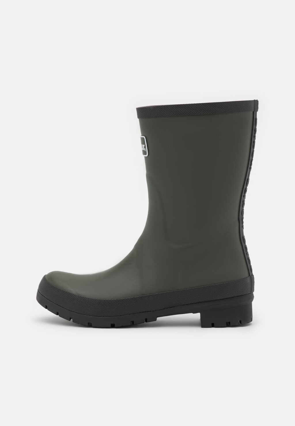 Женские резиновые сапоги Barbour Banbury на каблуке, оливковые — фото 3